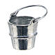 Metal milk bucket 5x5 cm, 10 cm nativity scene s2