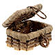 Scatola vimini 5x5x5 cm presepe 8 cm s2