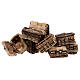 Scatola vimini 5x5x5 cm presepe 8 cm s3
