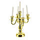 Candelabro dorado 10x5 cm belén 15 cm s2