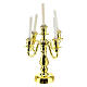 Candelabro dorato 10x5 cm presepe 15 cm s1