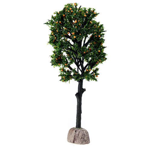 Orangenbaum mit Früchten, Krippenzubehör, 15 cm hoch, für 8-10 cm Krippe 3