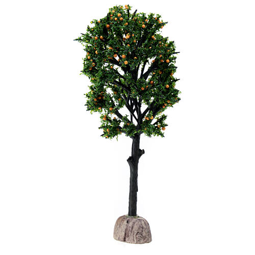 Drzewo pomarańczowe h 15 cm, szopka 8-10 cm 3