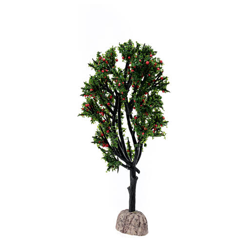 Apfelbaum mit Früchten, Krippenzubehör, 15 cm hoch, für 8-10 cm Krippe 2