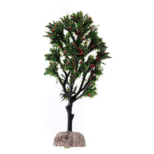 Apfelbaum mit Früchten, Krippenzubehör, 15 cm hoch, für 8-10 cm Krippe 3