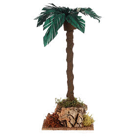 Single palm tree 20x10x10 cm, nativity scene 8-10 cm