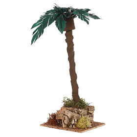 Single palm tree 20x10x10 cm, nativity scene 8-10 cm
