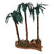 Triple palm tree 35x20x15 cm, nativity 12-15 cm s1