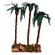 Triple palm tree 35x20x15 cm, nativity 12-15 cm s4