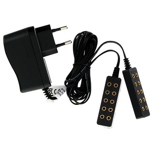 Double power strip, low voltage, 3.5V, for 5 steady lights and 5 flashing lights 1