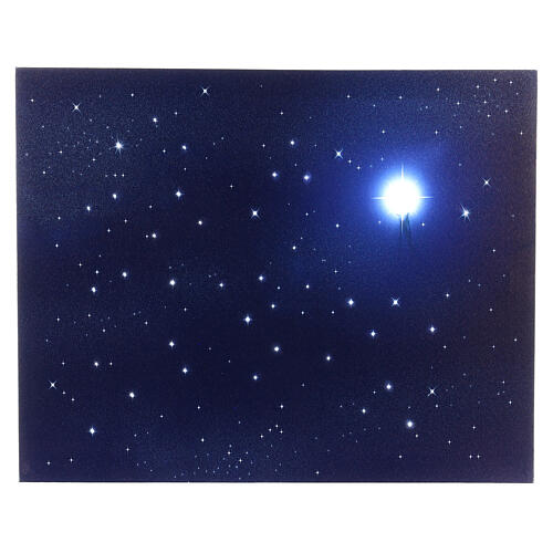 Cielo estrellado luminoso 40x50 cm fibras ópticas 1