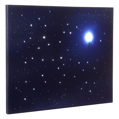 Cielo estrellado luminoso 40x50 cm fibras ópticas 2