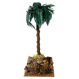 Large single palm for nativity scene 10-12 cm, real height 20 cm