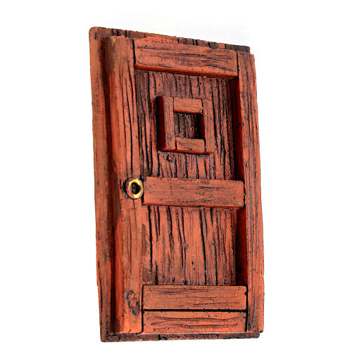 Tür aus Harz Krippe, 8 cm 10x5 cm 2