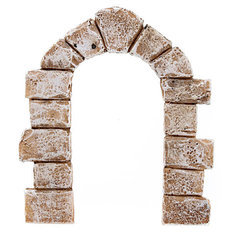Arco de tijolos resina 10x10 cm para presépio de 6-8 cm 3