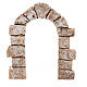 Arco de tijolos resina 10x10 cm para presépio de 6-8 cm s3