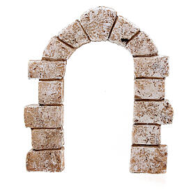Nativity scene resin brick arch 6-8 cm 10x10 cm