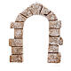 Nativity scene resin brick arch 6-8 cm 10x10 cm s1