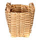 Wooden basket with handles of 5 cm for 12-14 cm Nativity Scene s1