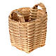 Wooden basket with handles of 5 cm for 12-14 cm Nativity Scene s2