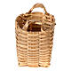 Wooden basket with handles of 5 cm for 12-14 cm Nativity Scene s3