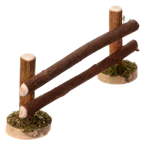 Staccionata legno 5x12 cm per presepe 8-10 cm 2