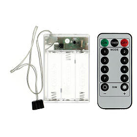 Low-voltage battery with remote for Nativity Scene lights