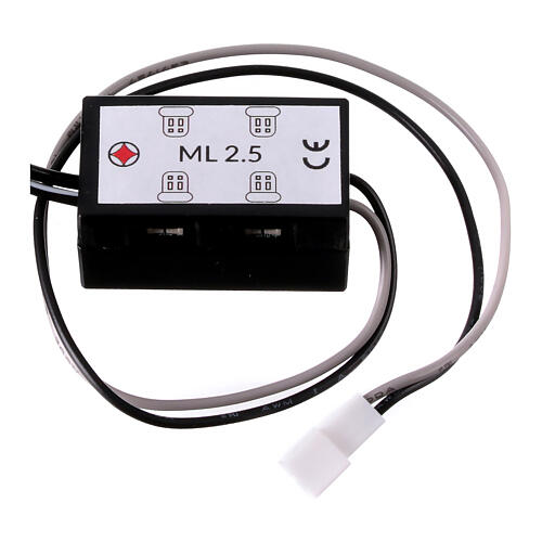 Mini-Vierfach-Steckdose mit 4 Ausgängen und 2,5-mm-Stecker – Micro Light System (MLS) 1