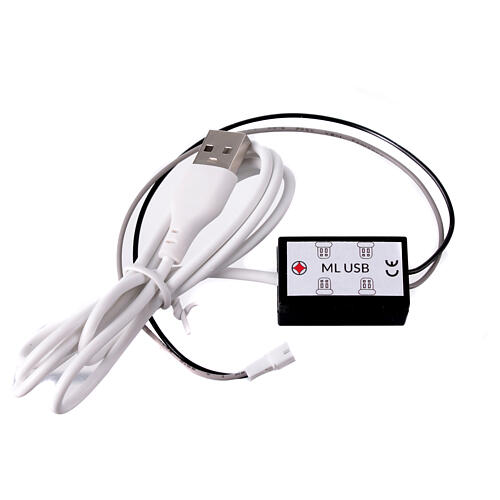 Mini-Vierfach-Steckdose mit USB-Ausgang – Micro Light System (MLS) 3