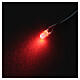 Red LED with flickering light for fire effect, 3 mm s2