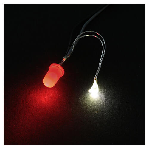 LED, rot, 5 mm – mit Flackereffekt, 2,1 mm Stecker 2