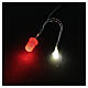LED fogo vermelho 5 mm plugue 2.1 s2