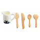 Nativity cutlery jug set 12-14 cm real height 4 cm s2