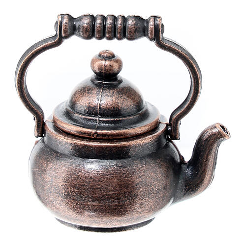 Miniature tea pot for 12-14 cm Nativity Scene, h 3 cm 1