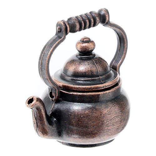 Miniature tea pot for 12-14 cm Nativity Scene, h 3 cm 3