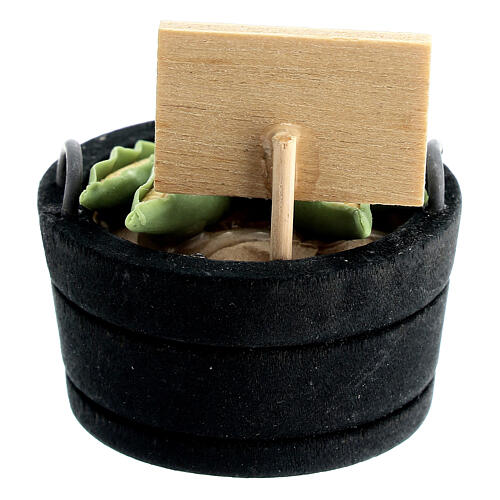 Basket of corn for sale for 10-12 cm Nativity Scene, h 4 cm 3