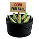 Corn cob basket seller nativity scene 10-12 cm real height 4 cm s1