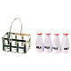 Crate of bottled milk, 4 bottles, for 12 cm Nativity Scene, h 3.5 cm s2
