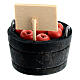 Basket of apples for sale for 12 cm Nativity Scene, h 4.5 cm s3