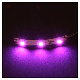 Fita 3 LEDS cor-de-rosa para Micro Light System