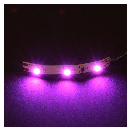 Fita 3 LEDS cor-de-rosa para Micro Light System 2