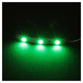 Striscia 3 led verde Micro Light System