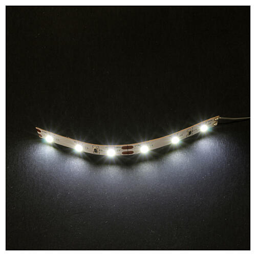 Six cold white LED strip for Micro Light System 2