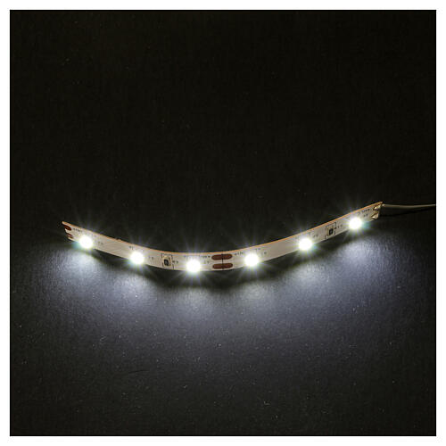 Taśma z 6 diodami LED w zimnym białym kolorze, do systemu Micro Light (MLS) 2