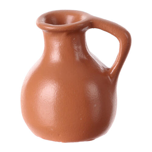 Resin amphora for nativity 14 cm 5X5 cm 1