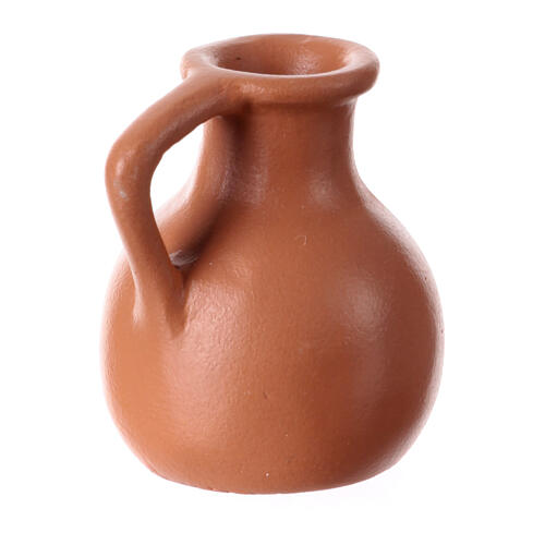 Resin amphora for nativity 14 cm 5X5 cm 2