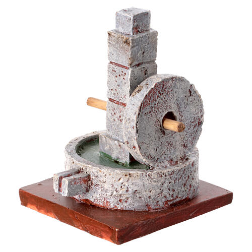 Mühlstein für Krippe mit 14 cm Figuren-Serie, 10×10 cm 2