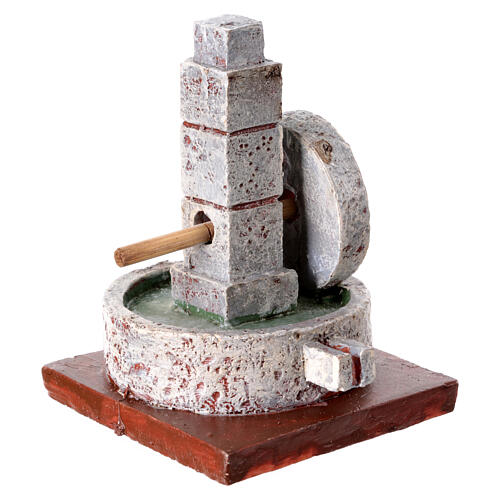 Mühlstein für Krippe mit 14 cm Figuren-Serie, 10×10 cm 3
