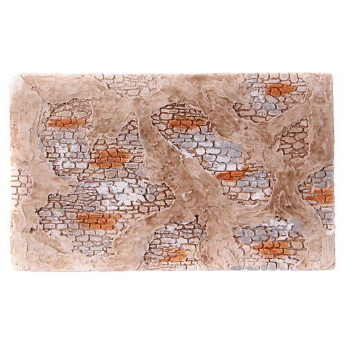 Antike Steinmauer, farbig, 20 x 30 cm für Krippenzubehör 1
