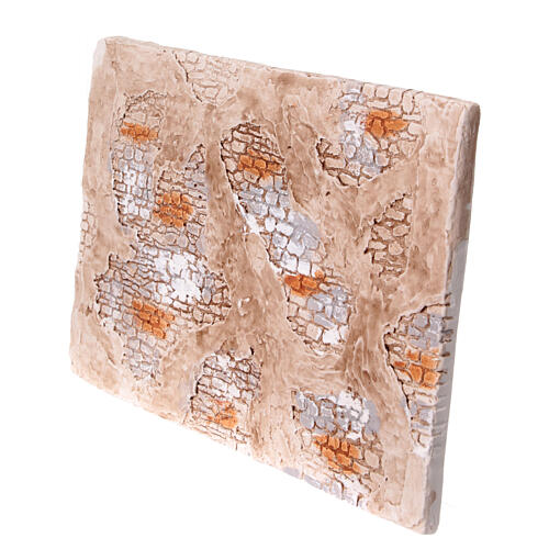 Antike Steinmauer, farbig, 20 x 30 cm für Krippenzubehör 2